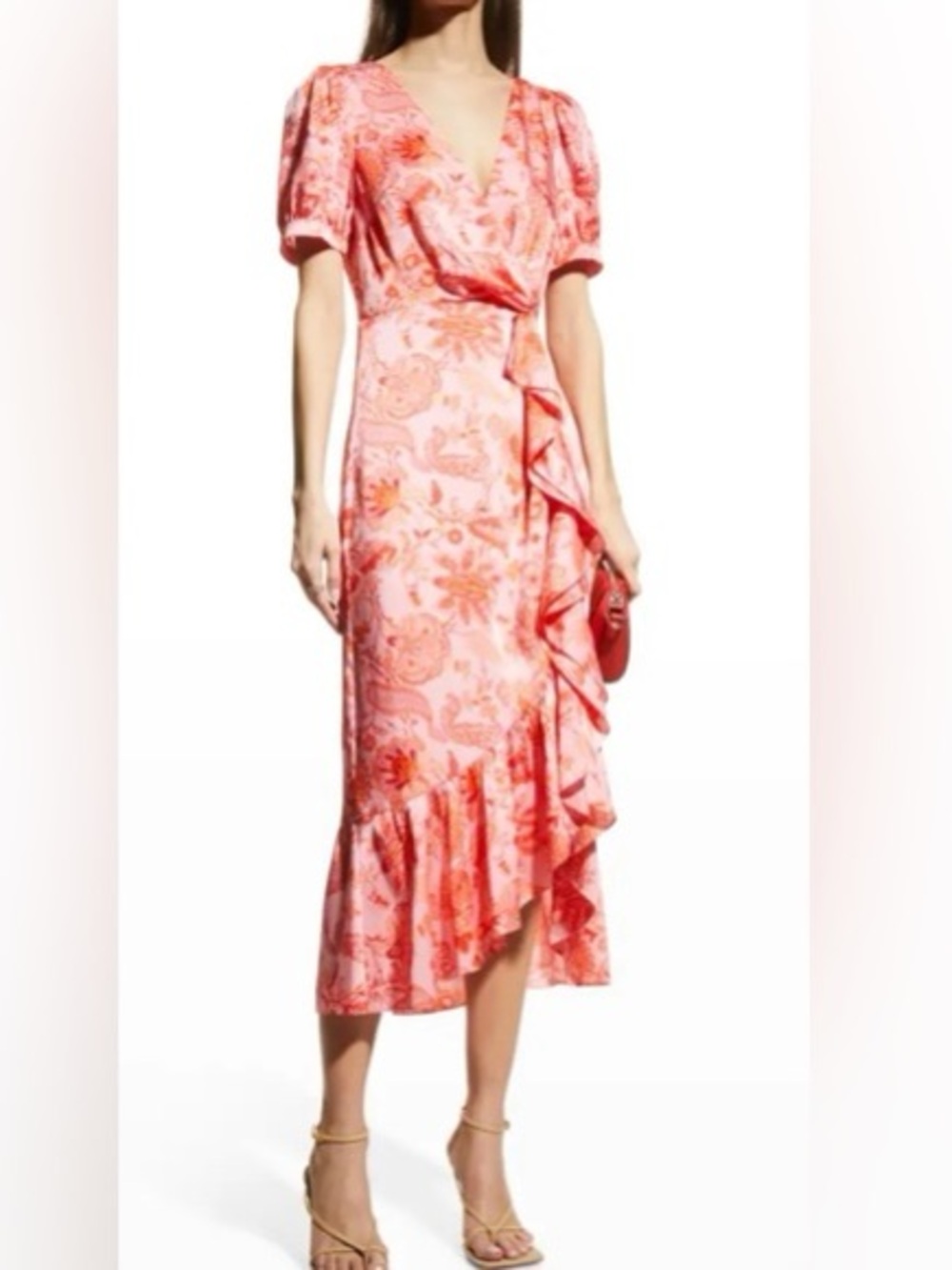 ❤️NWT CINQ A SEPT KAY DRESS IN COLOR ENGLISH ROSE MULTI SIZE 10